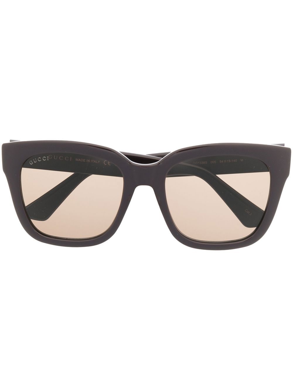Gucci Rectangle-frame Sunglasses In Brown