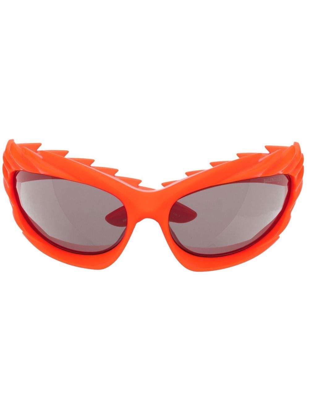 Balenciaga Oval-frame Sunglasses In Orange