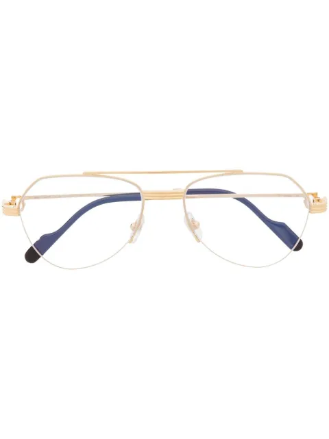 Cartier Eyewear pilot-frame glasses