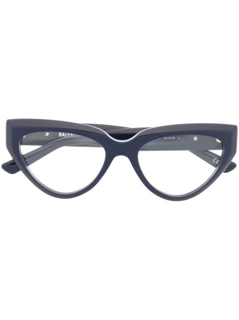 Balenciaga Eyewear logo-engraved cat-eye glasses Women