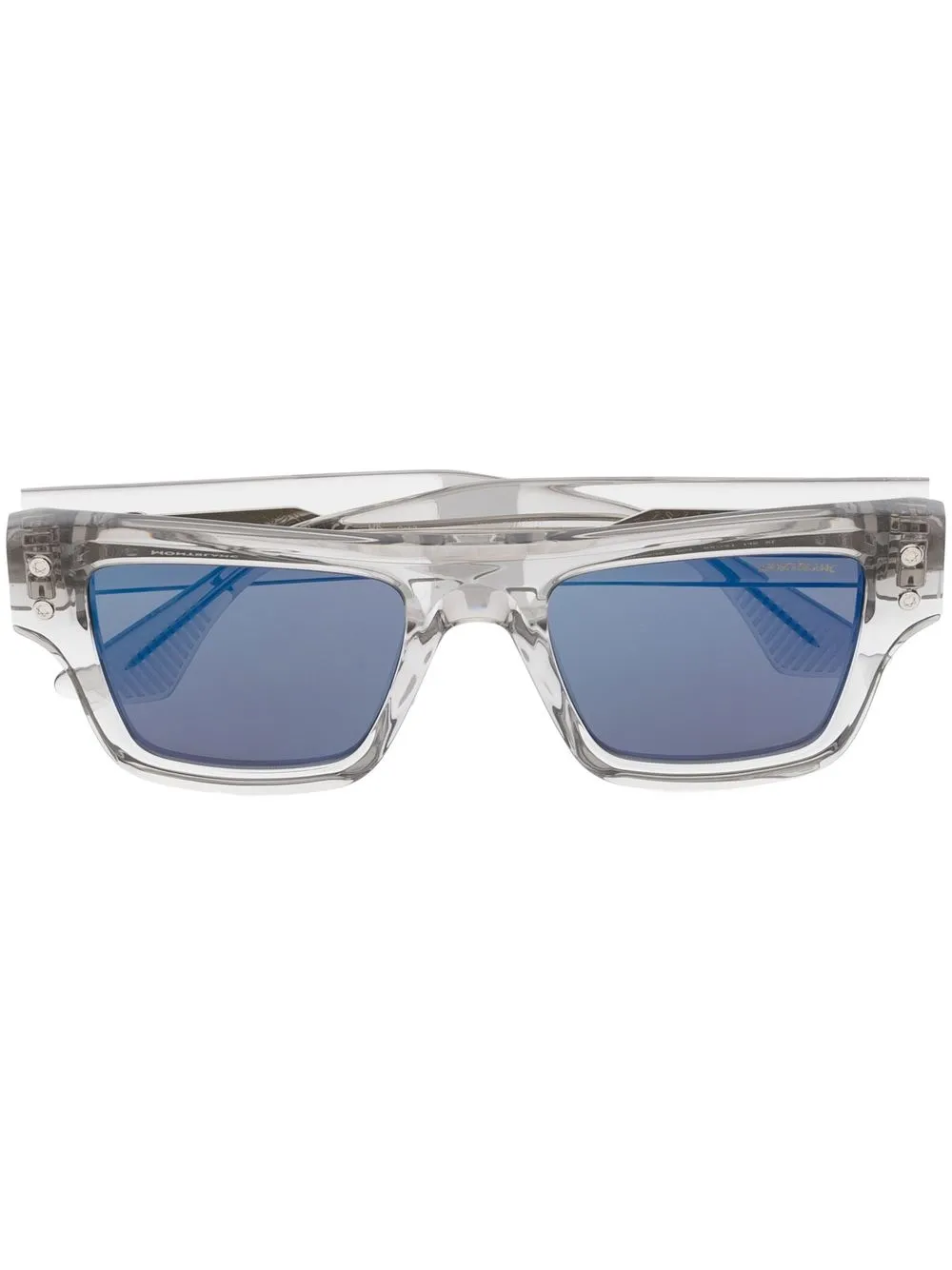 Montblanc rectangular-frame transparent sunglasses | Grey | Image 1