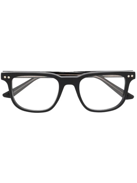 Montblanc logo-detail square frame glasses