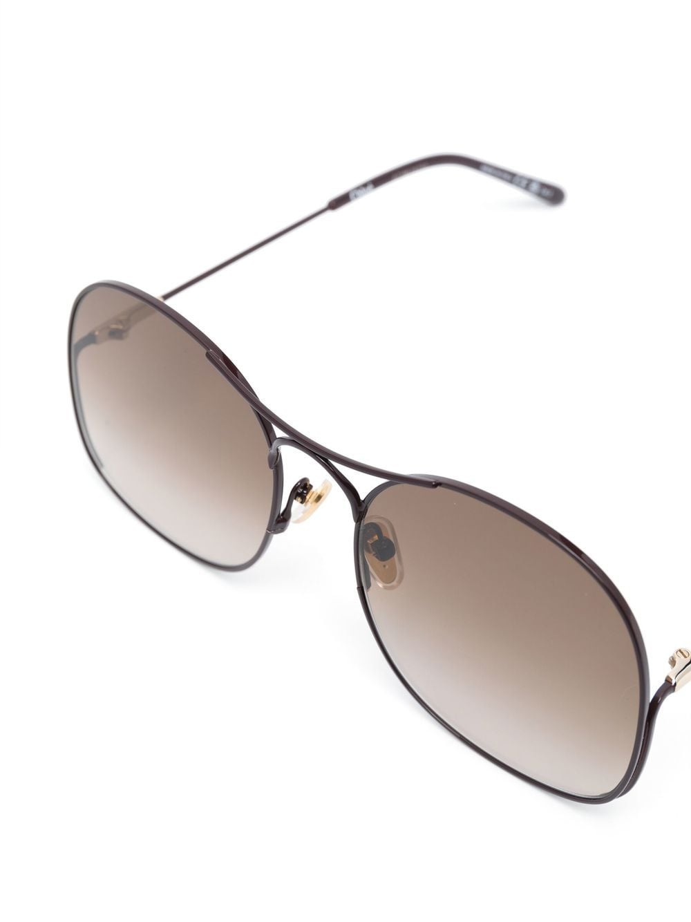 Shop Chloé Oversized-frame Sunglasses In Brown