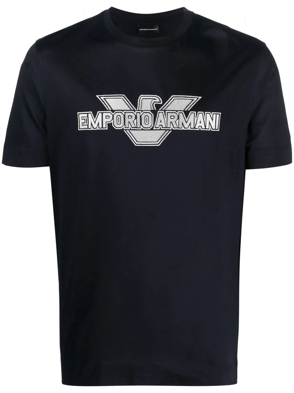 

Emporio Armani playera con logo bordado - Azul