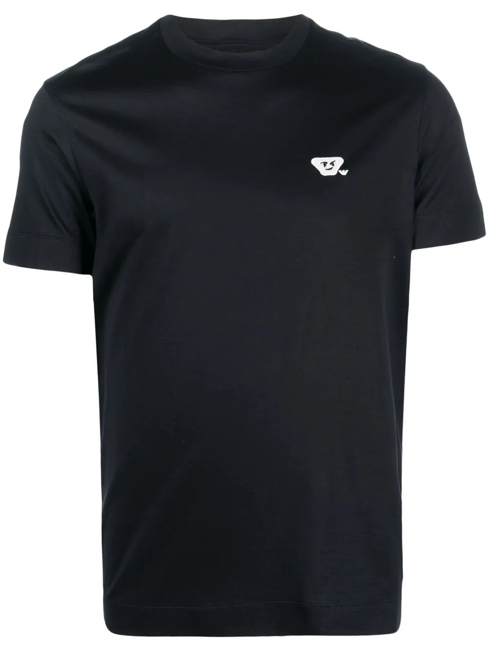 

Emporio Armani playera manga corta con logo bordado - Azul