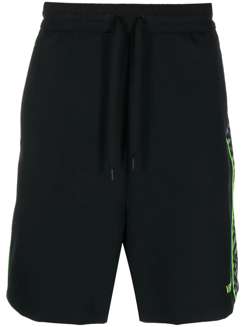 

Versace shorts deportivos Greca con rayas laterales - Negro