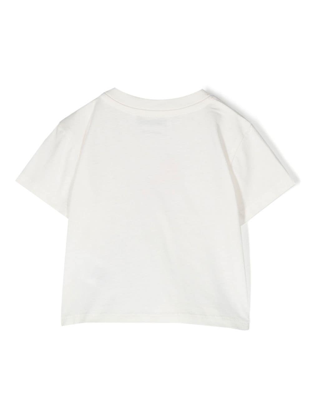 Shop Bonpoint Logo-print Short-sleeve T-shirt In White