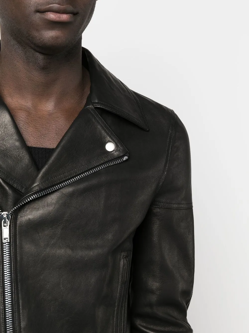 Top man leather jacket sale