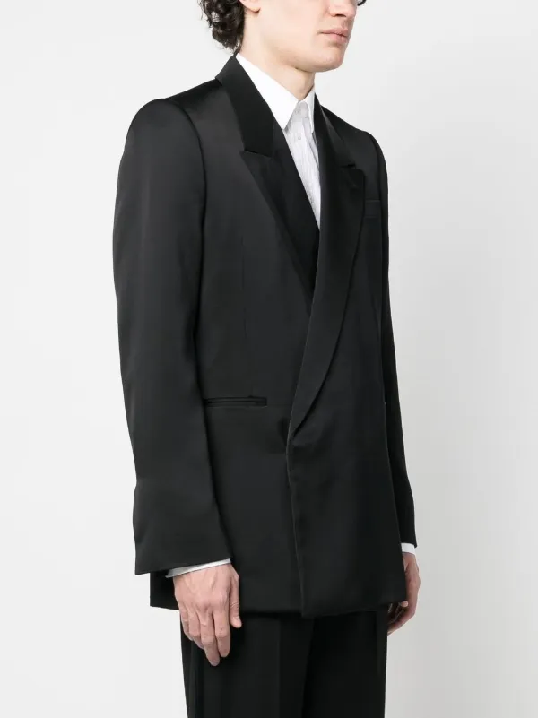 【送料&関税込】Alexander McQueen Single-buttoned Regular Bl Alexander McQueen double-breasted Blazer | Black | FARFETCH