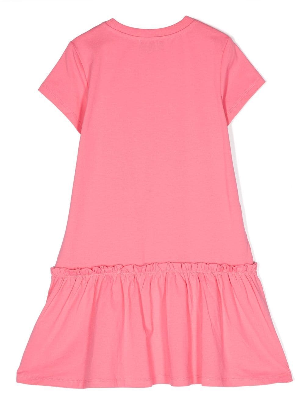Shop Moschino Teddy-print Smock Dress In Pink