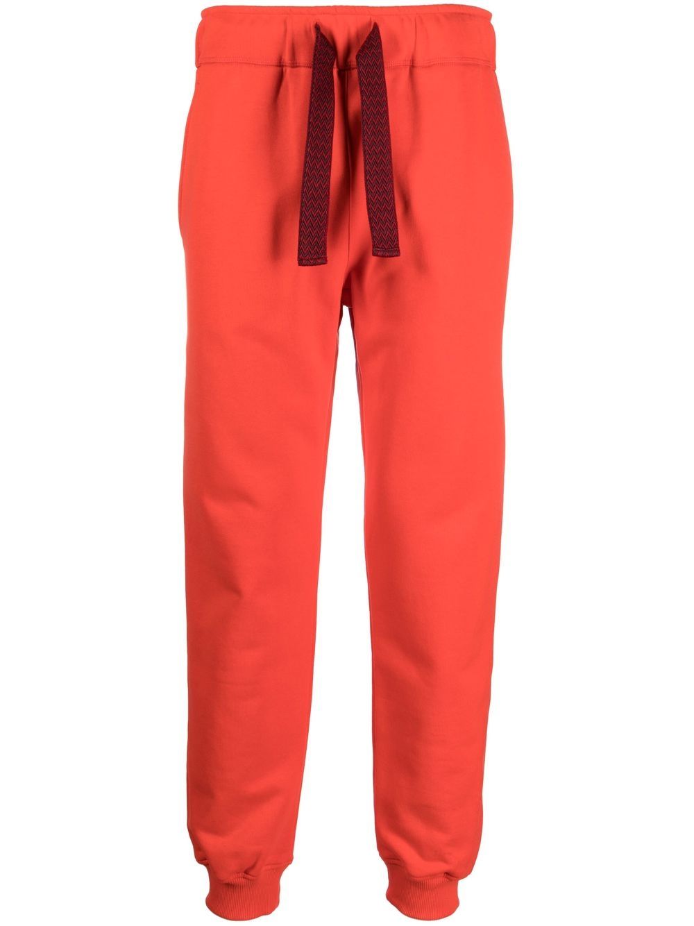 Lanvin Curb Lace Trousers In Red