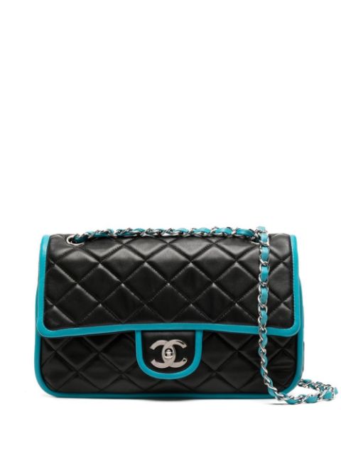 Affordable HOT SALE CHANEL 2007-2008 Double Flap Bicolour shoulder bag Women