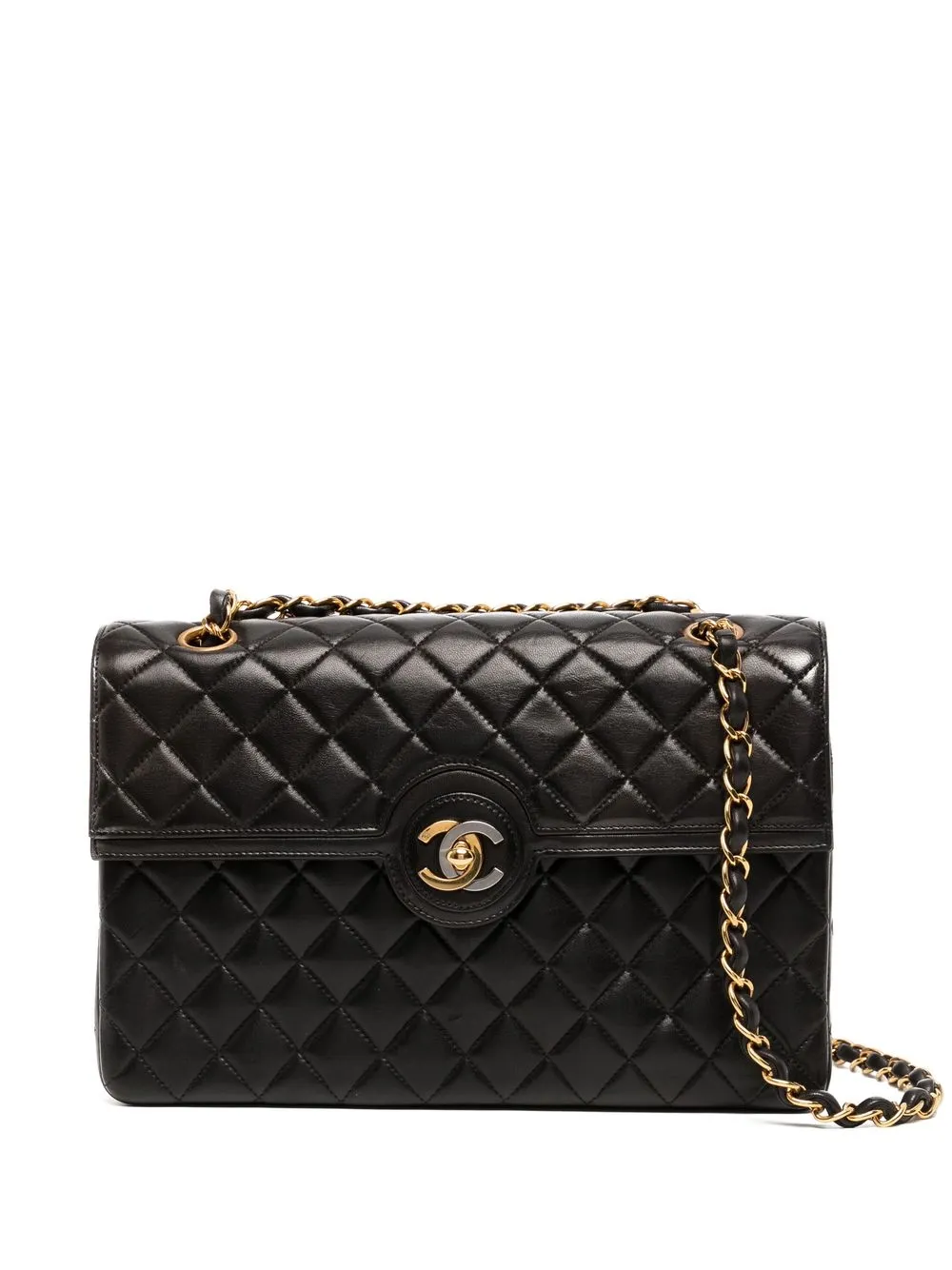 

CHANEL Pre-Owned 1995-1996 diamond-quilted shoulder bag - Black