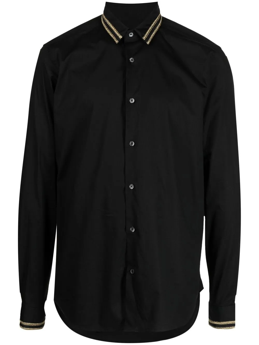 

LES HOMMES embellished collar shirt - Black