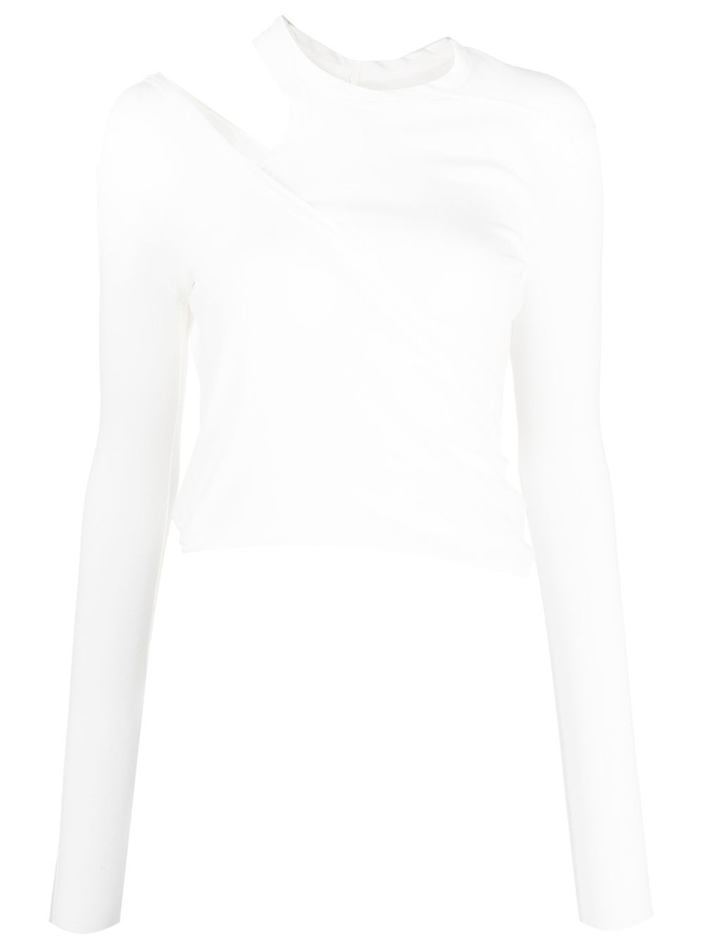 

Rick Owens cut-out layered T-Shirt - White