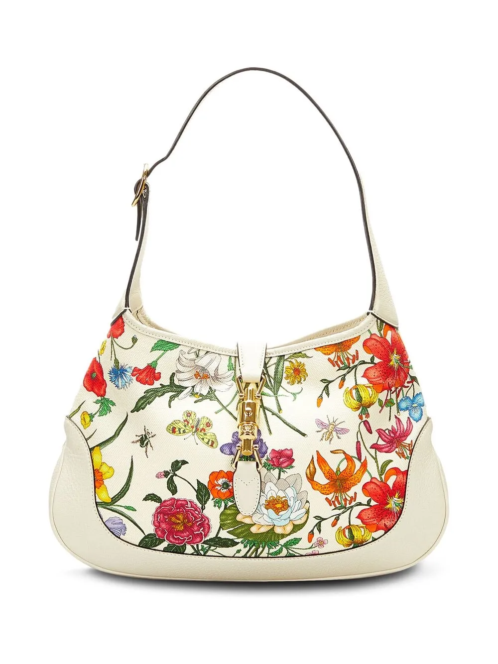 

Gucci Pre-Owned Jackie Flora shoulder bag - White