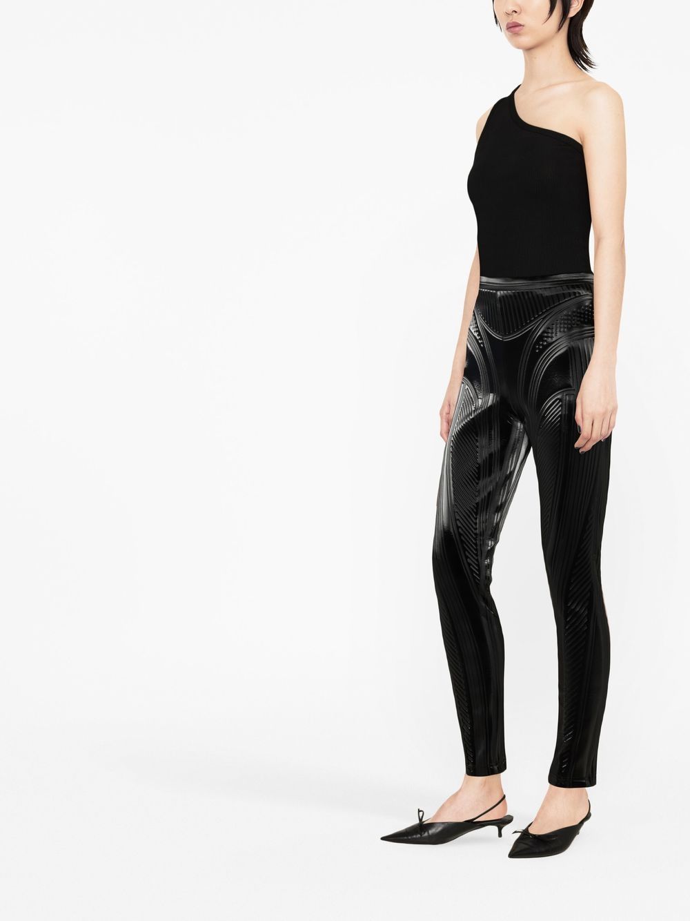 Mugler embossed discount pants