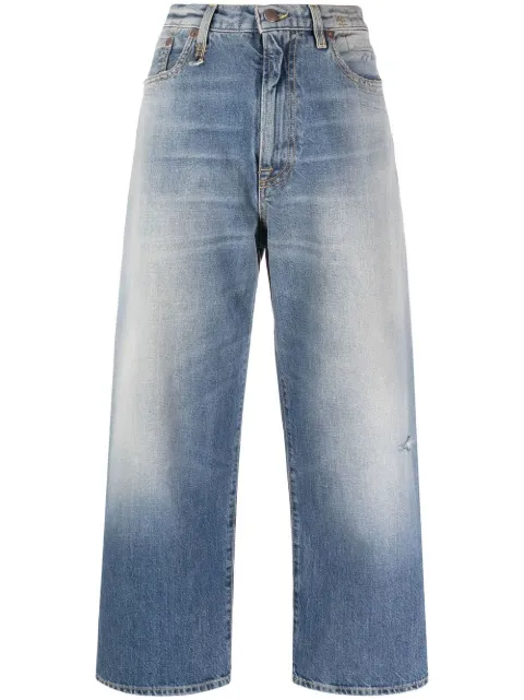 R13 Calça jeans com acabamento destroyed