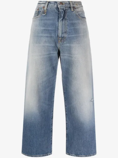 R13 distressed-finish denim jeans