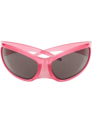 Balenciaga Eyewear Skin XXL キャットアイ サングラス | ピンク