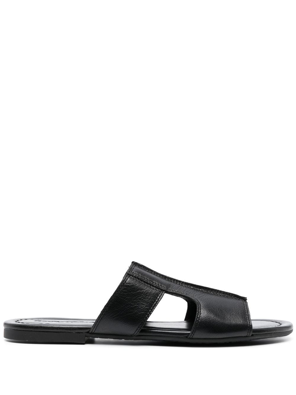 

See by Chloé open toe leather sandals - Black