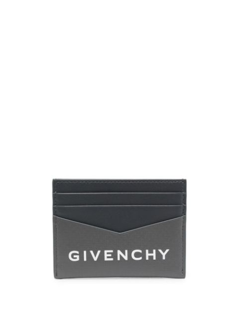 Givenchy logo-print leather cardholder Men