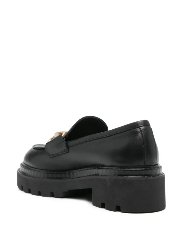 VAMSKO horsebit-detail Leather Loafers Black FARFETCH ID