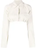 Christopher Esber built-in bra cotton shirt - Neutrals