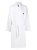 Polo Ralph Lauren 'Polo Pony' motif robe - White