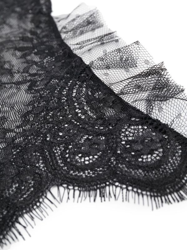 Gray deals lace trim