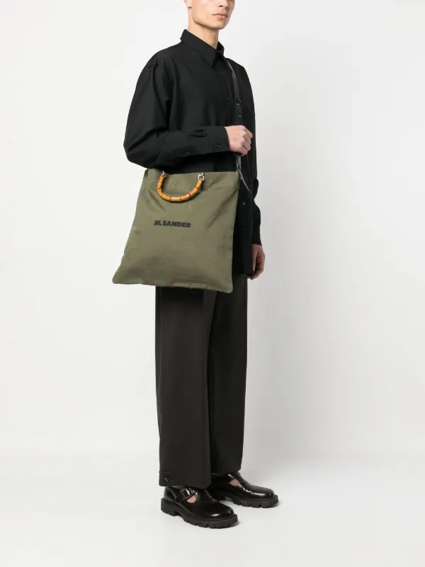 Jil Sander bamboo-handle Tote Bag - Farfetch