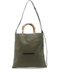 Jil Sander bamboo-handle tote bag - Green