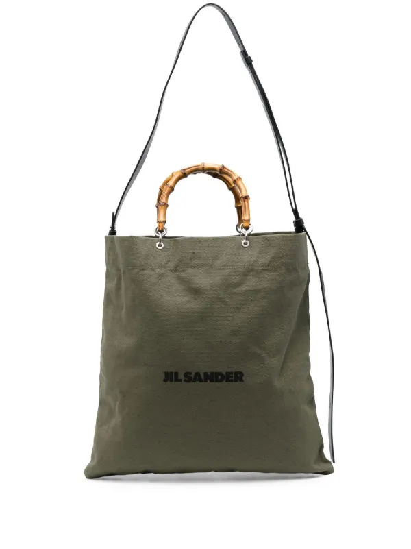 Jil Sander bamboo-handle Tote Bag - Farfetch