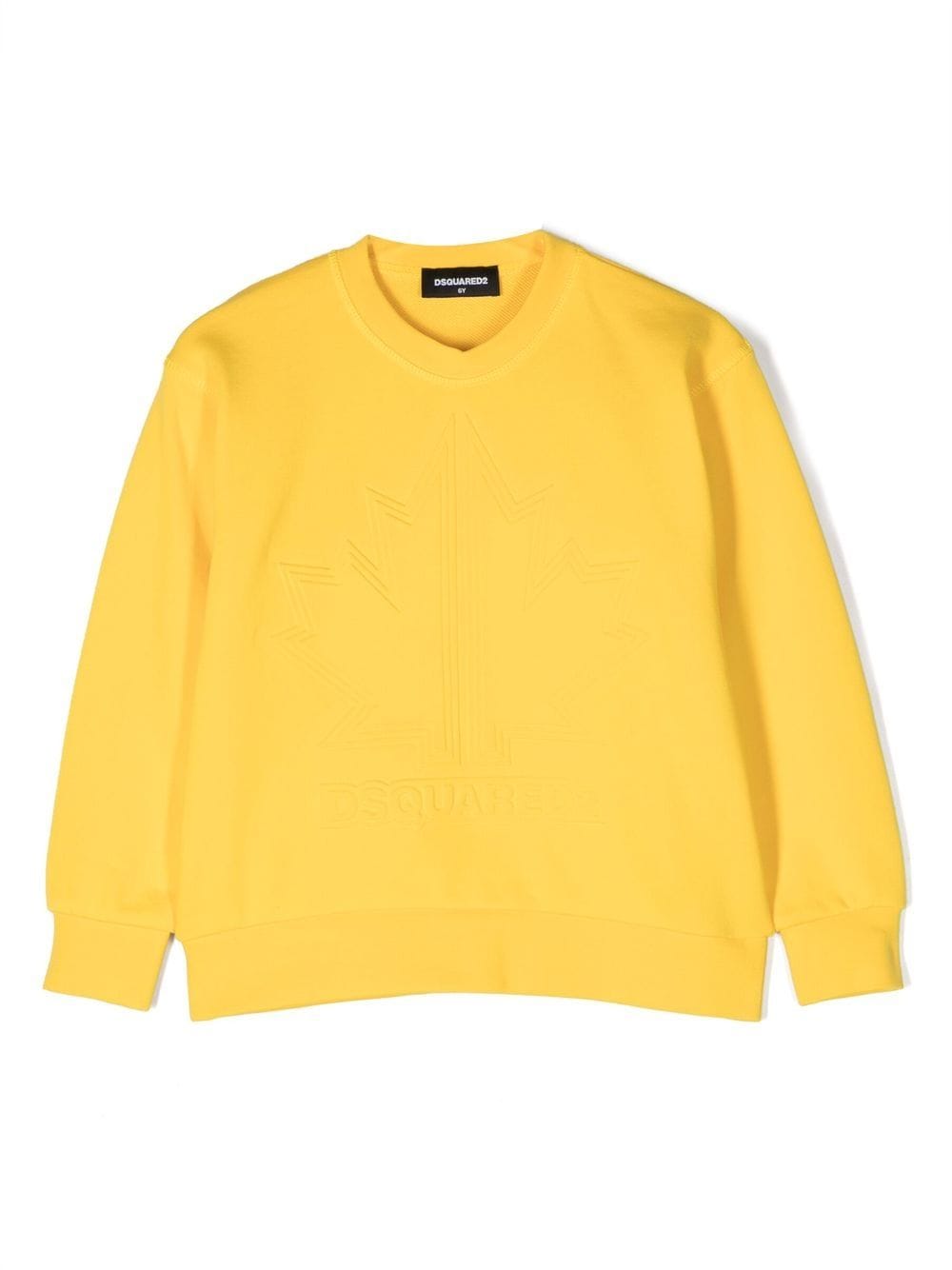 Dsquared2 Logo-print Cotton Sweatshirt In Gelb