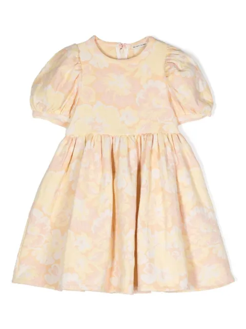 THE NEW SOCIETY puff-sleeve floral dress