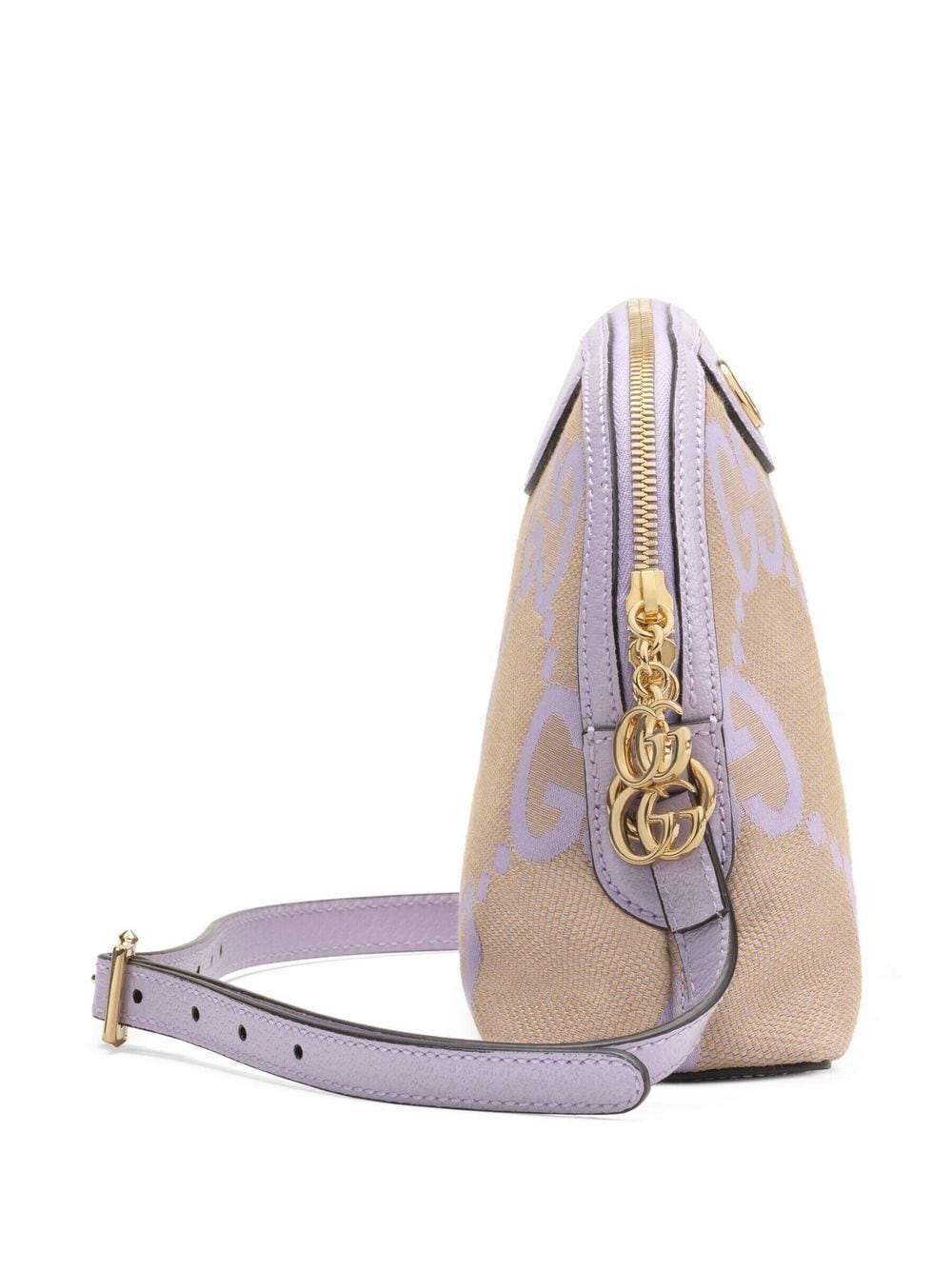 Shop Gucci Small Ophidia Shoulder Bag In Purple