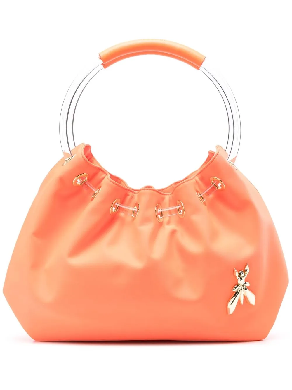 

Patrizia Pepe logo-appliqué tote bag - Orange