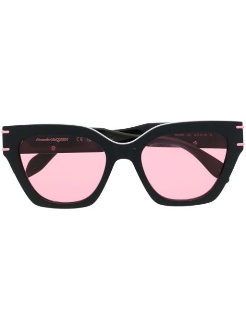 Alexander McQueen Eyewear logo-print arm sunglasses Men