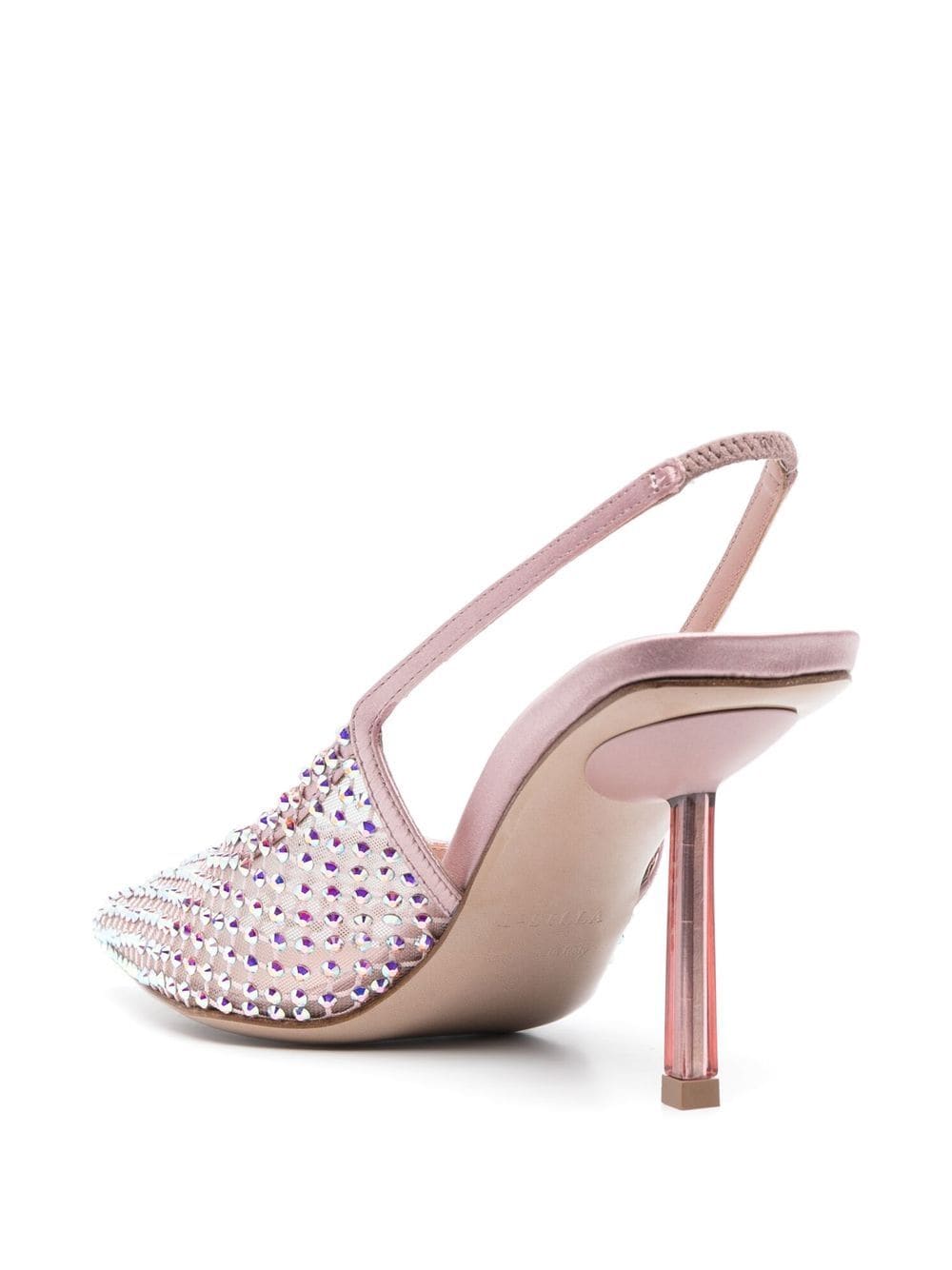 Shop Le Silla Gilda Crystal-embellished Pumps In Pink