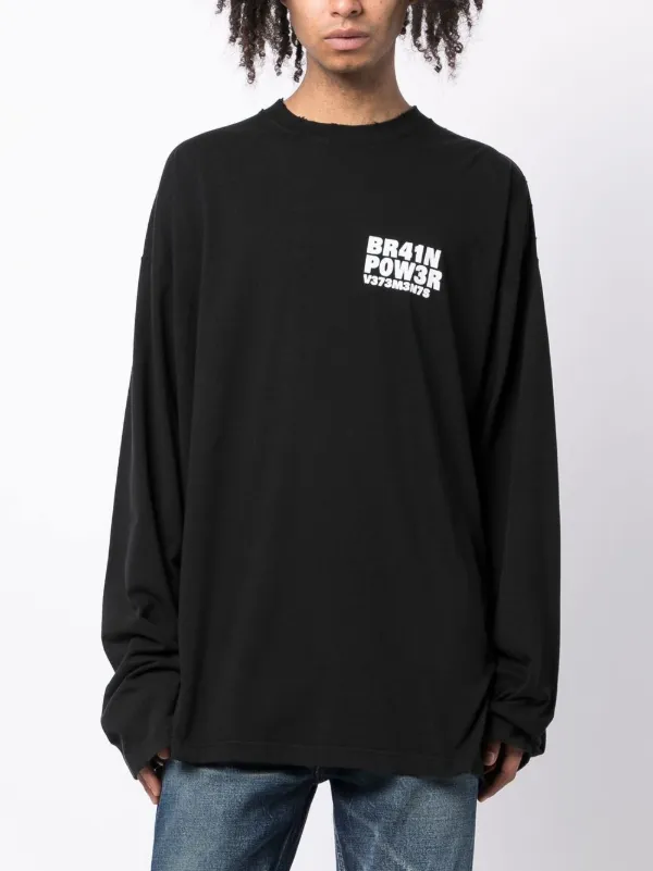 VETEMENTS long-sleeve Cotton T-shirt - Farfetch