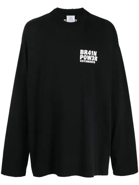 VETEMENTS long-sleeve cotton T-shirt