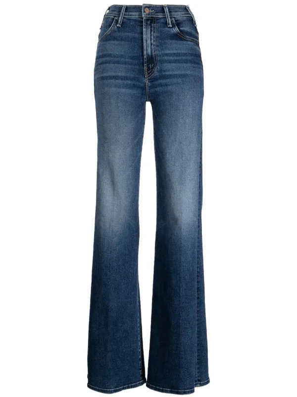 MOTHER The Hustler Roller Heel Flared Jeans - Farfetch