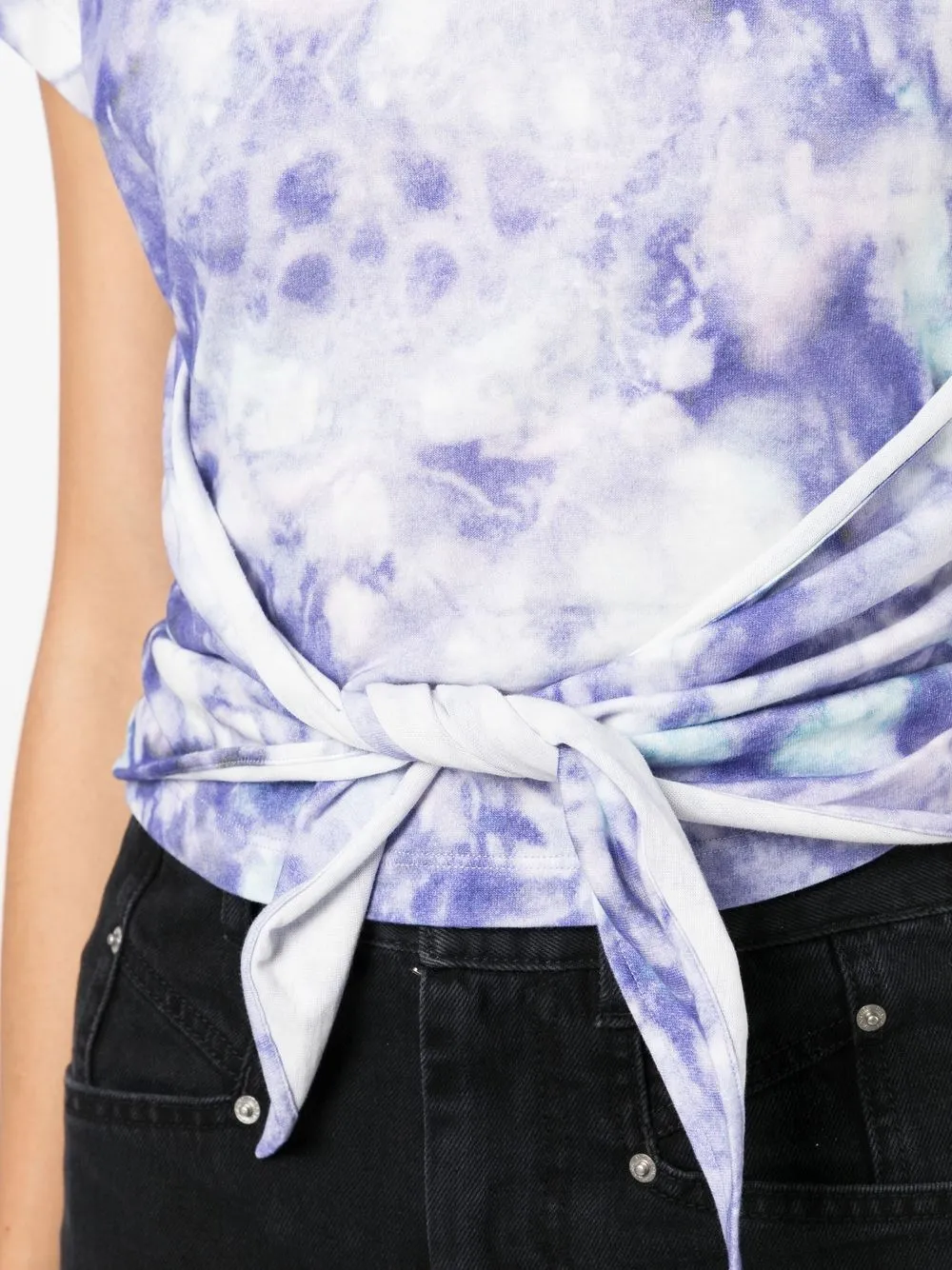 Shop Isabel Marant Étoile Zodya Tie-dye T-shirt In Violett