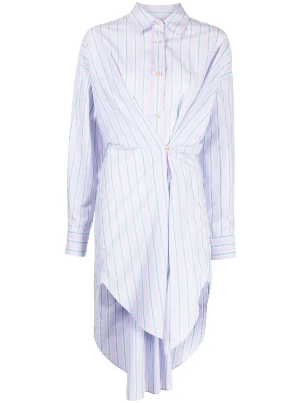 open lace back dress Purple and Black Stripe Shirt  Show Stoppin'