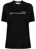 Off-White Exactly the Opposite-print T-shirt - Black