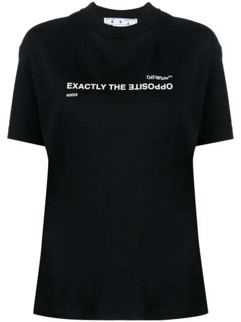 Off-White Exactly the Opposite-print T-shirt