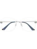 Cartier Eyewear Panther frameless glasses - Silver