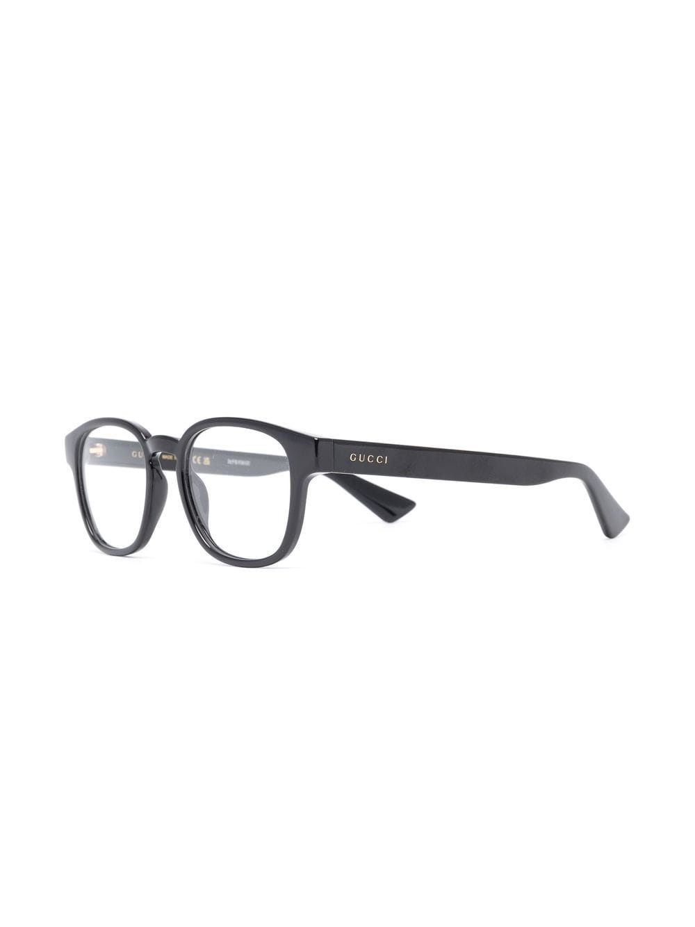 Gucci Eyewear Bril met rond montuur - Zwart