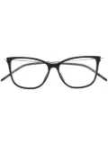 Gucci Eyewear wayfarer-contrast-frame glasses - Black