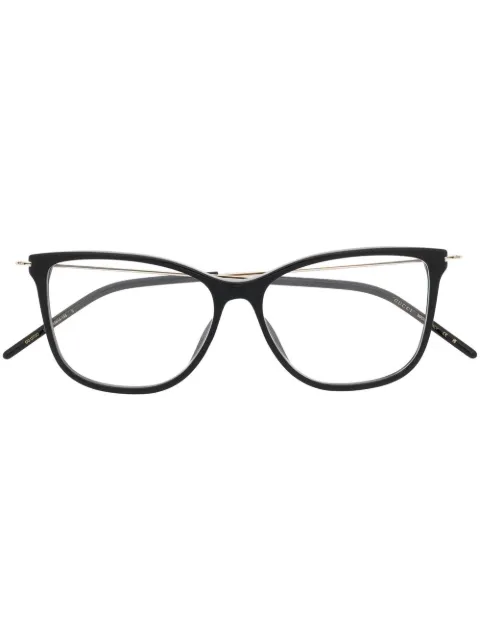 Gucci Eyewear wayfarer-contrast-frame glasses